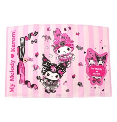 Sanrio - Porte-monnaie Pink Black Party Series Kuromi & My Melody