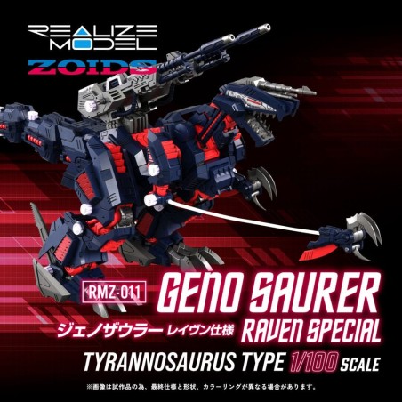 Zoids - Figurine Zoids Plastic Model Kit 1/100 RMZ-011 Geno Saurer Raven Special 28 cm