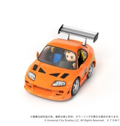 Fast & Furious - Véhicule Fast & Furious avec mini figurine Q-Village Toyota Supra JZA80 9 cm