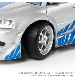 Fast & Furious - Véhicule Fast & Furious avec mini figurine Q-Village Nissan Skyline GT-R (R34) 9 cm