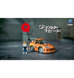 Fast & Furious - Véhicule Fast & Furious avec mini figurine Q-Village Toyota Supra JZA80 9 cm