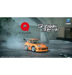 Fast & Furious - Véhicule Fast & Furious avec mini figurine Q-Village Toyota Supra JZA80 9 cm