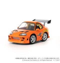 Fast & Furious - Véhicule Fast & Furious avec mini figurine Q-Village Toyota Supra JZA80 9 cm