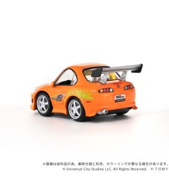 Fast & Furious - Véhicule Fast & Furious avec mini figurine Q-Village Toyota Supra JZA80 9 cm