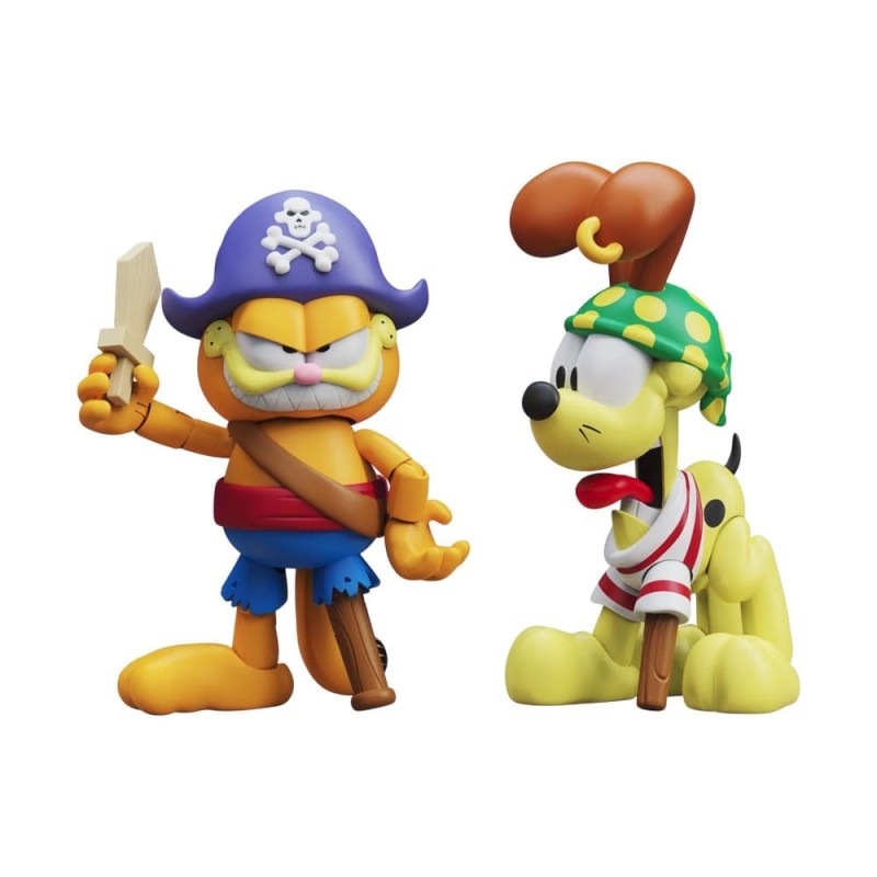 Garfield - Pack 2 figurines Pirate Garfield et Pirate Odie