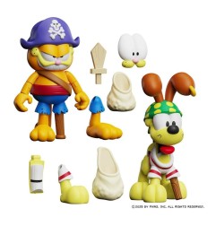 Garfield - Pack 2 figurines Pirate Garfield et Pirate Odie