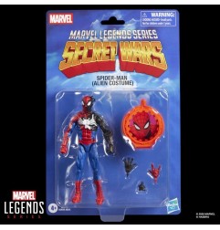 Secret Wars Marvel Legends - Figurine Spider-Man (Alien Costume) 15 cm