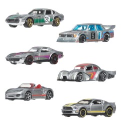 Hot Wheels - Silver Series Die-Cast Vehicle 6-Pack 1/64 ZAMAC
