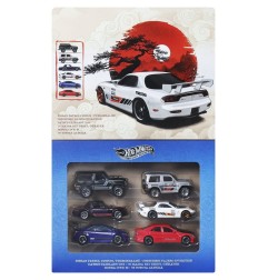 Hot Wheels Silver Series - Pack 6 véhicules Die-Cast 1/64 Streets of Japan
