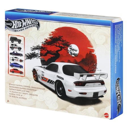Hot Wheels Silver Series - Pack 6 véhicules Die-Cast 1/64 Streets of Japan