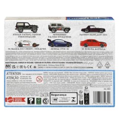 Hot Wheels Silver Series - Pack 6 véhicules Die-Cast 1/64 Streets of Japan