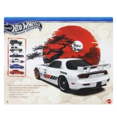 Hot Wheels Silver Series - Pack 6 véhicules Die-Cast 1/64 Streets of Japan