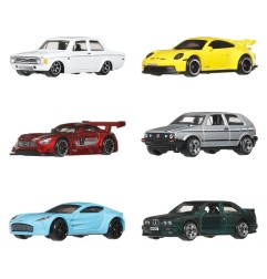 Hot Wheels - Silver Series Die-Cast Vehicle 6-Pack 1/64 Euro Style