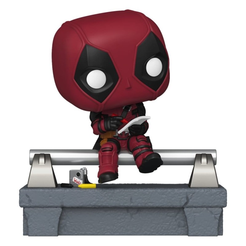 Marvel - Figurine POP! Deluxe Deadpool sur le pont 9 cm