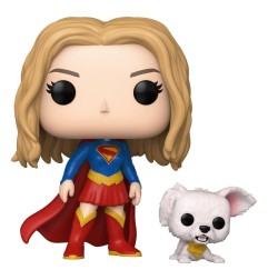 DC Comics - Supergirl (2026) POP! Heroes Vinyl Figure Supergirl with Puppy Krypto 9 cm