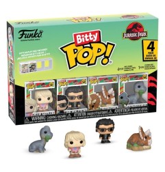 Jurassic Park - Pack 4 figurines Bitty POP! Triceratops 2,5 cm