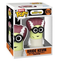 Minions - Pack 2 figurines Bitty POP! Bride Kevin & Eye, Matie 2 cm