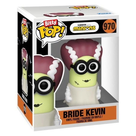 Minions - Pack 2 figurines Bitty POP! Bride Kevin & Eye, Matie 2 cm