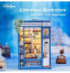 CuteBee - Maquette Book Nook Literature Bookstore 17 x 12 cm