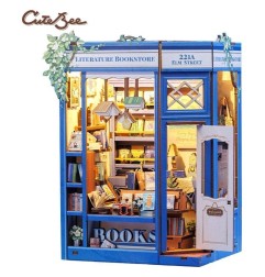 CuteBee - Maquette Book Nook Literature Bookstore 17 x 12 cm