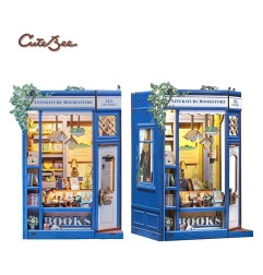 CuteBee - Maquette Book Nook Literature Bookstore 17 x 12 cm