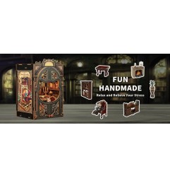 CuteBee - Maquette Book Nook Count Cat's Study 17 x 12 cm