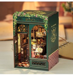 CuteBee - Maquette Book Nook Owl Bookstore 17 x 12 cm