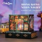 CuteBee - Maquette Book Nook Hong Kong Neon Light 13 x 17 cm