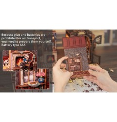 Other - Book Nook Count Cat's Study 17 x 12 cm