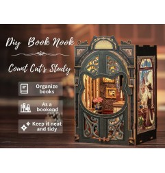 Other - Book Nook Count Cat's Study 17 x 12 cm