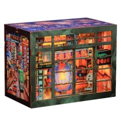 CuteBee - Maquette Book Nook Hong Kong Neon Light 13 x 17 cm
