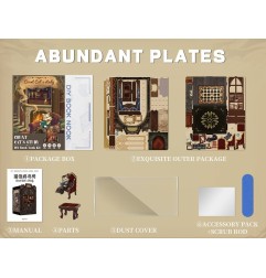 Other - Book Nook Count Cat's Study 17 x 12 cm