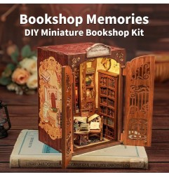 CuteBee - Maquette Book Nook Bookshop Memories 17 x 10 cm