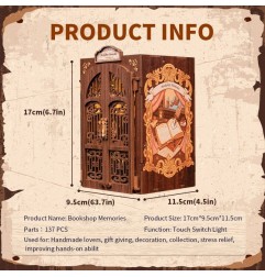 CuteBee - Maquette Book Nook Bookshop Memories 17 x 10 cm