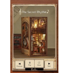 CuteBee - Maquette Book Nook The Secret Rhythm 23 x 11 cm