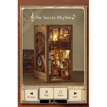 CuteBee - Maquette Book Nook The Secret Rhythm 23 x 11 cm