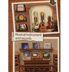 CuteBee - Maquette Book Nook The Secret Rhythm 23 x 11 cm