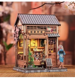 CuteBee - Maquette Miniature House Sakura O Kimono Shop 19 x 14 cm
