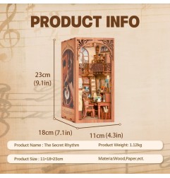 CuteBee - Maquette Book Nook The Secret Rhythm 23 x 11 cm