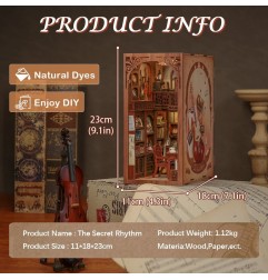 CuteBee - Maquette Book Nook The Secret Rhythm 23 x 11 cm