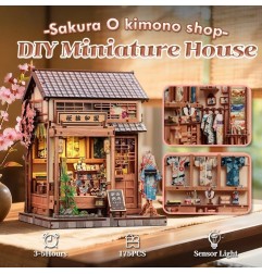 CuteBee - Maquette Miniature House Sakura O Kimono Shop 19 x 14 cm