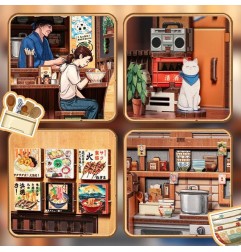 CuteBee - Maquette Miniature House Oishii Kyoto 22 x 13 cm