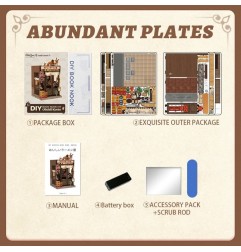 CuteBee - Maquette Miniature House Oishii Kyoto 22 x 13 cm