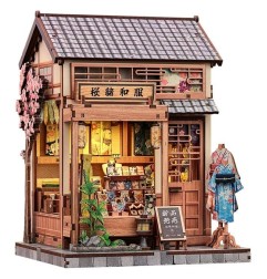 CuteBee - Maquette Miniature House Sakura O Kimono Shop 19 x 14 cm