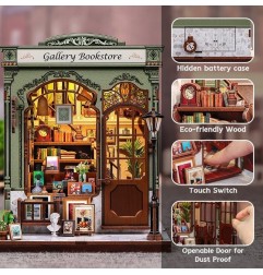 Other - Miniature House Model Kit Gallery Bookstore 20 x 16 cm