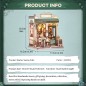 CuteBee - Maquette Miniature House Sunny Cafe 20 x 16 cm