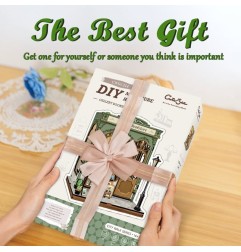 CuteBee - Maquette Miniature House Gallery Bookstore 20 x 16 cm