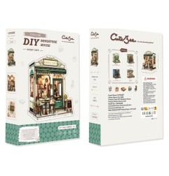 CuteBee - Maquette Miniature House Sunny Cafe 20 x 16 cm