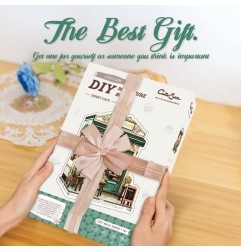 CuteBee - Maquette Miniature House Sunny Cafe 20 x 16 cm