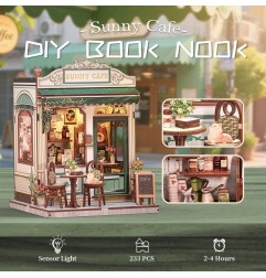 CuteBee - Maquette Miniature House Sunny Cafe 20 x 16 cm